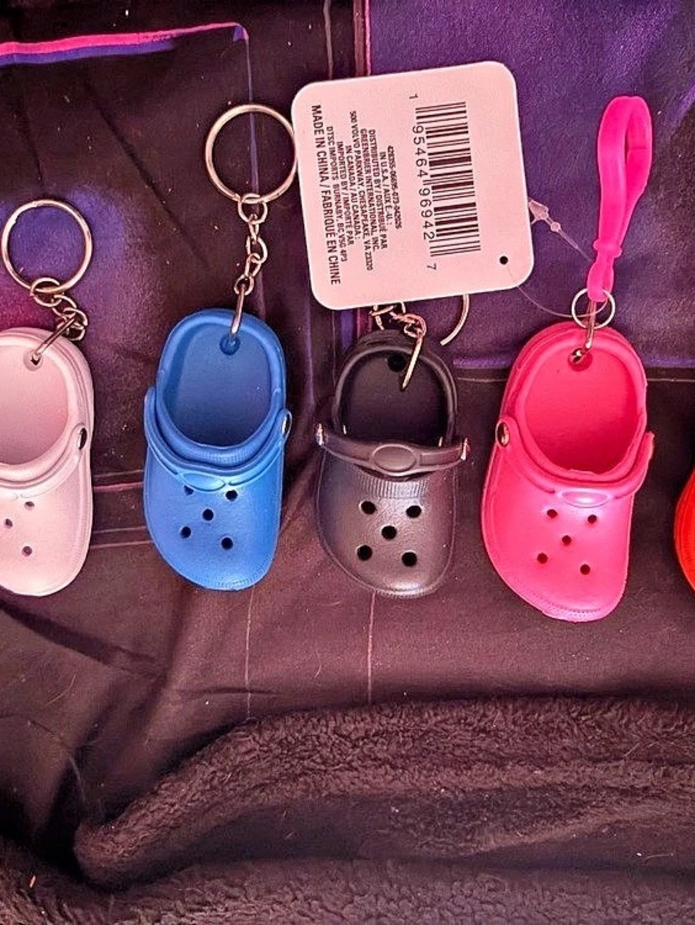 Shoe-Shaped Keychain Charm Set